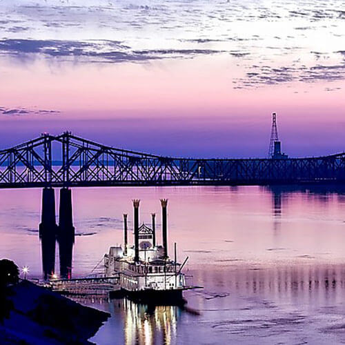 Mississippi River Road - North to South — 500x500